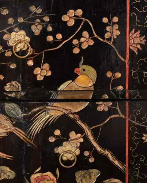 Cabinet en laque de Coromandel vers 1680-1700