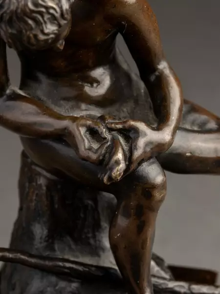 Le tireur d’épine, bronze à patine brune, Florence XVII ème siècle