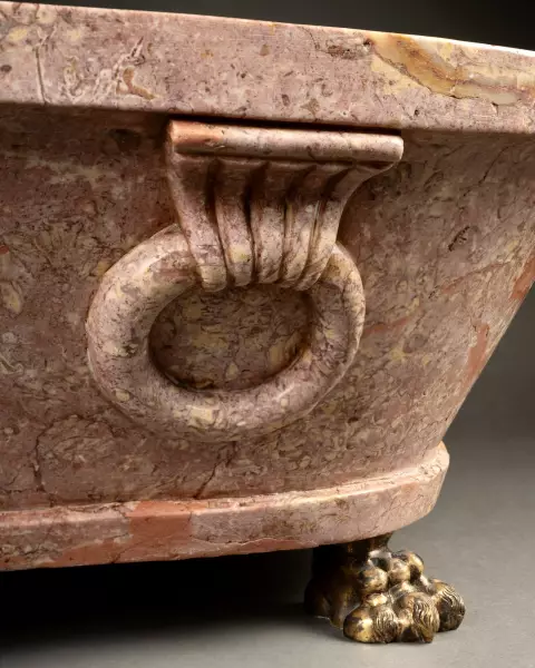 Jardinière en marbre brocatelle, Rome vers 1800
