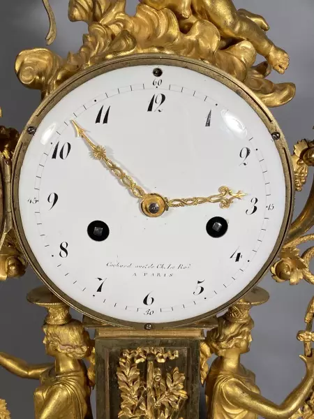 Garniture aux cariatides étrusques, Paris, époque Révolutionnaire vers 1793