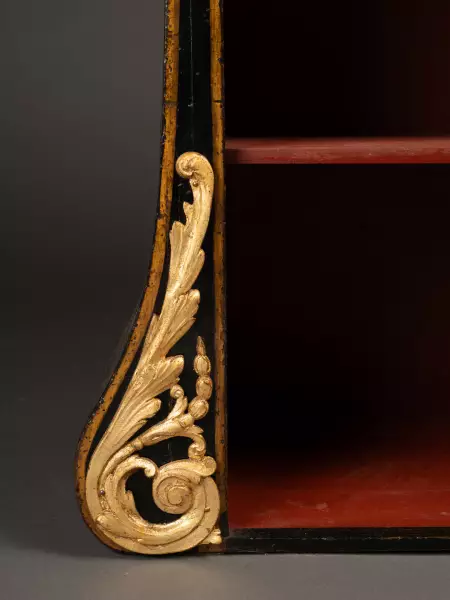 Cartonnier de bureau en vernis Martin, Paris époque Louis XV