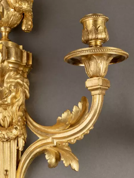 Paire d’appliques aux lions par St Germain, Paris vers 1765
