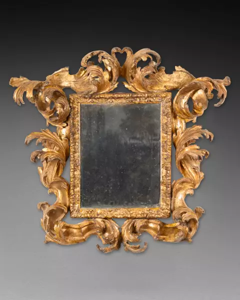 Miroir rocaille attribuable à Filippo Passarini, Rome vers 1680