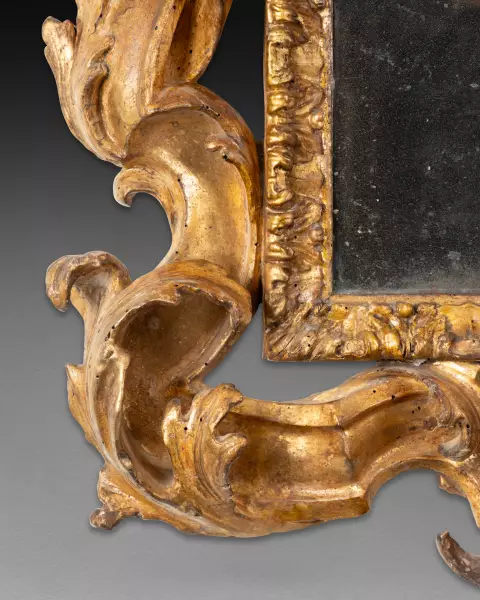 Miroir rocaille attribuable à Filippo Passarini, Rome vers 1680