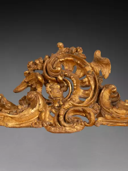 Console à rocailles asymétriques, Paris époque Louis XV vers 1750