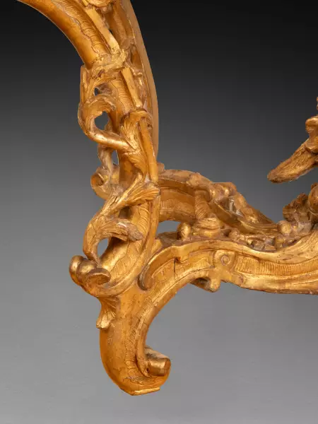 Console à rocailles asymétriques, Paris époque Louis XV vers 1750