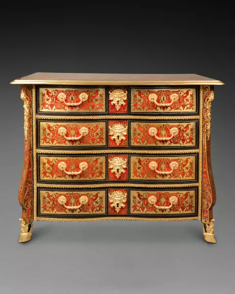 Commode en marqueterie Boulle par N.Sageot, Paris époque Louis XIV