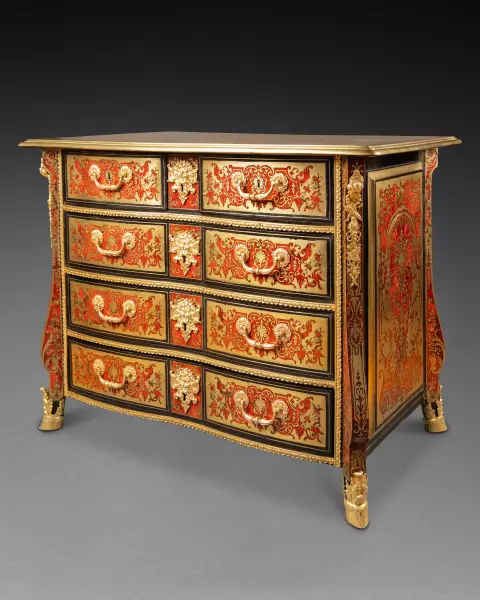 Commode en marqueterie Boulle par N.Sageot, Paris époque Louis XIV
