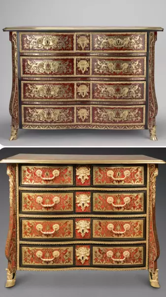Commode en marqueterie Boulle par N.Sageot, Paris époque Louis XIV