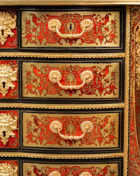Commode en marqueterie Boulle par N.Sageot, Paris époque Louis XIV