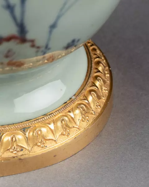 Vase céladon chinois monté en pot-pourri à Paris vers 1780