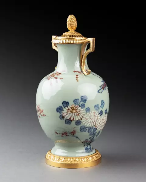 Vase céladon chinois monté en pot-pourri à Paris vers 1780