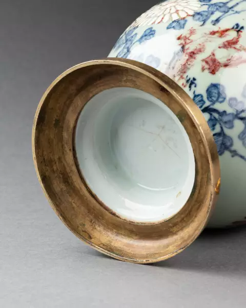 Vase céladon chinois monté en pot-pourri à Paris vers 1780
