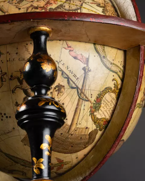 Paire de globes terrestre et céleste par L.C. Desnos, Paris vers 1750