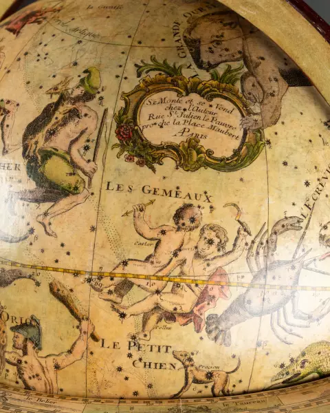 Paire de globes terrestre et céleste par L.C. Desnos, Paris vers 1750