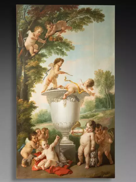 Les enfants chasseurs ou la terre, J.F Parrocel 1764
