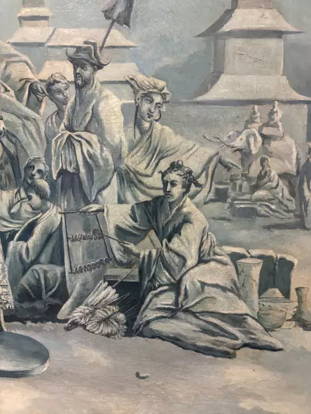 Le jardin chinois et la foire chinoise d’après F. Boucher, XVIIIe siècle