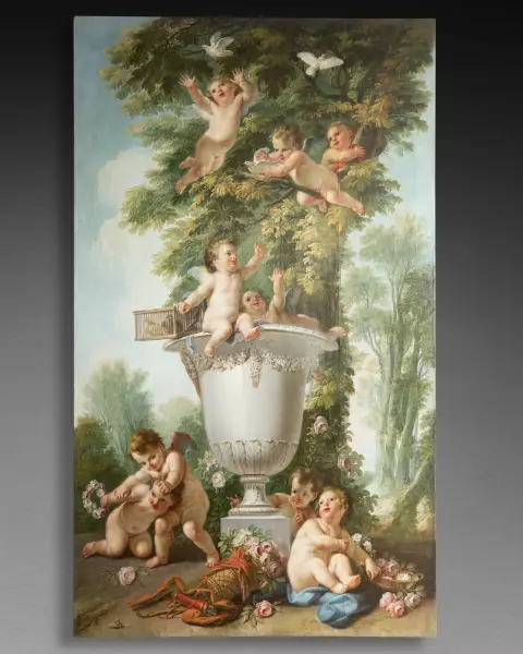 Les enfants oiseleurs ou l’air, J.F Parrocel 1764