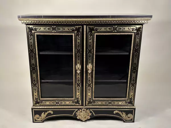 Bibliothèque basse en marqueterie Boulle, Paris ép Louis XIV