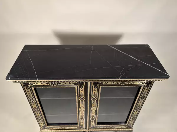 Bibliothèque basse en marqueterie Boulle, Paris ép Louis XIV