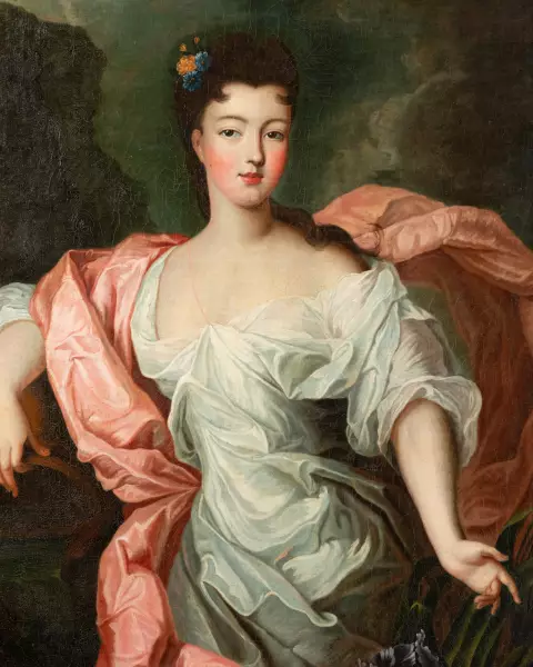 Princesse de Conti en iris, Pierre Gobert, vers 1720
