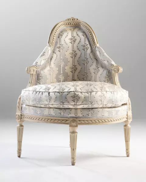 Paire de bergères d’angle par J.B Sené, Paris ép Louis XVI