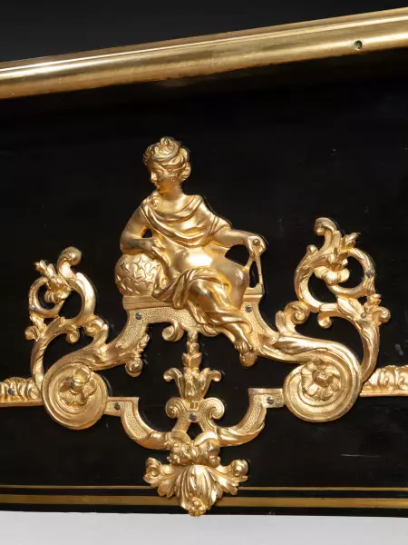 Bureau plat en placage d’ébène, François Lieutaud vers 1720