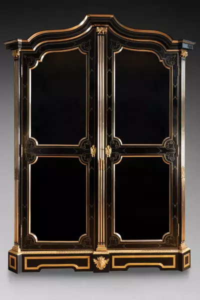 Bibliothèque Boulle à toiture en pagode, Paris vers 1700
